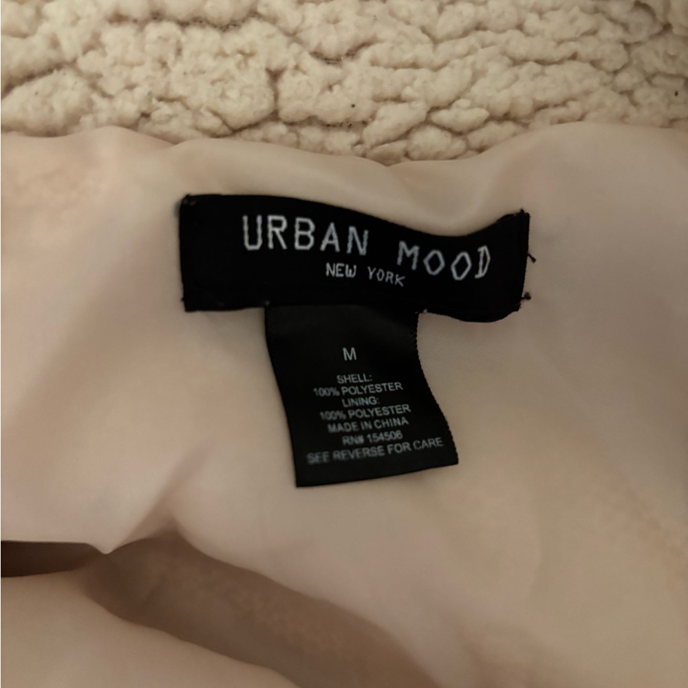 Cream Sherpa Zippered Jacket - Picture 5 of 5